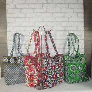 Lot 4 Vera Bradley Tote Shoulder Bag Handbag